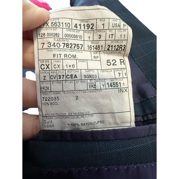 Ermenegildo Zegna Mens Blazer 100% Wool 52R 42R‎ Sport Coat Two Button #R7-15 - Picture 12 of 15